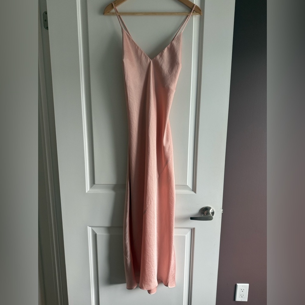 Wilfred Peach Midi Slip Dress - Picture 1 of 4